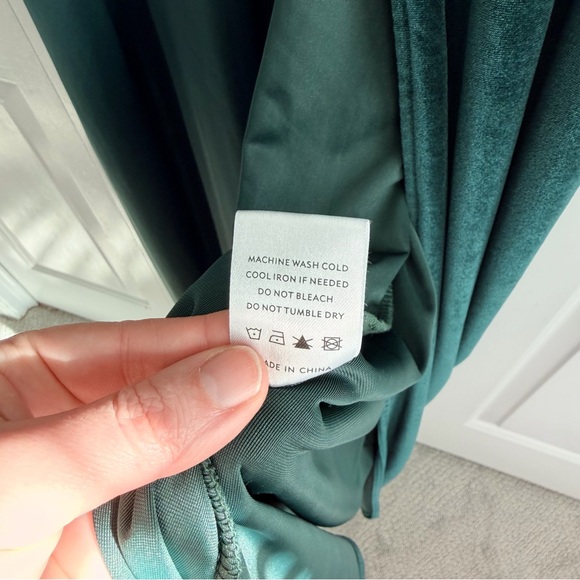 Baltic Born Meghan Velvet Wrap Maxi Dress, XL, Emerald - Picture 8 of 9